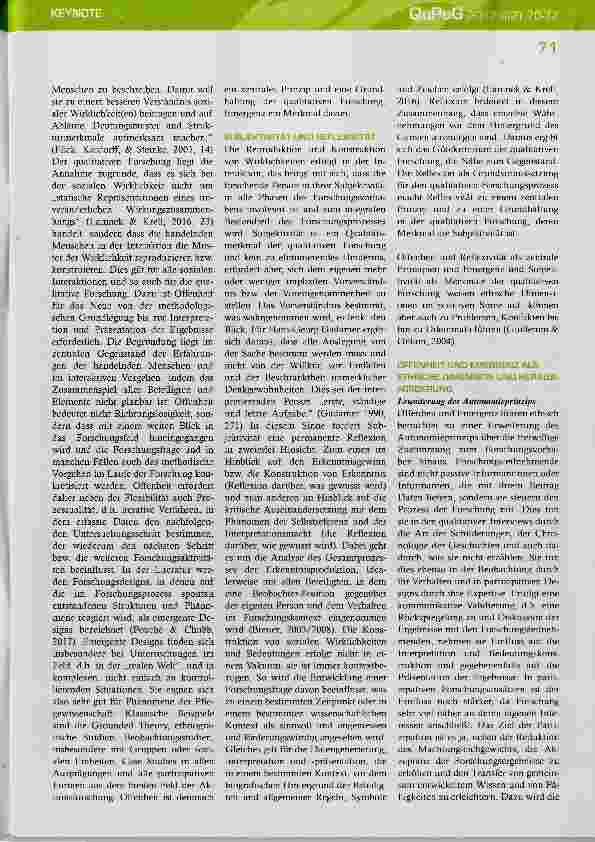 Vorschauseite 2: Die Ethik der qualitativen Forschungspraxis