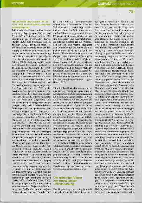 Vorschauseite 4: Die Ethik der qualitativen Forschungspraxis