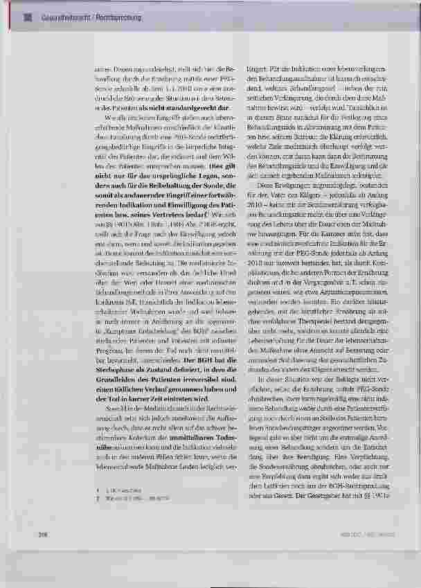 Vorschauseite 3: Haftung bei unterbliebenem Abbruch der künstlichen Ernährung am Lebensende