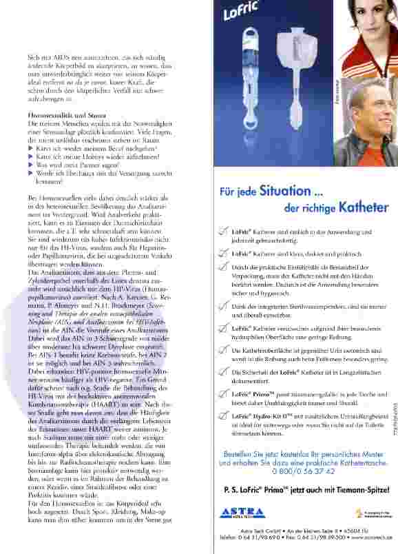 Vorschauseite 3: Homosexualität + AIDS + Stoma