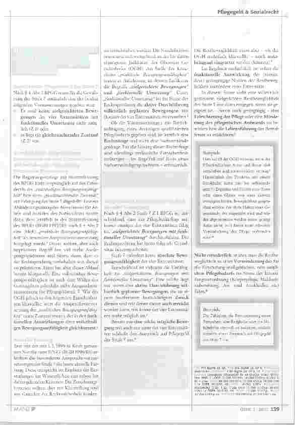Vorschauseite 4: Pflegegeldeinstufung die Korrelation von MMSE/Uhrentest und Erschwerniszuschlag in der Praxis
