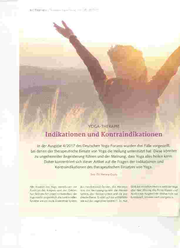 Vorschauseite 1: Indikationen und Kontraindikationen