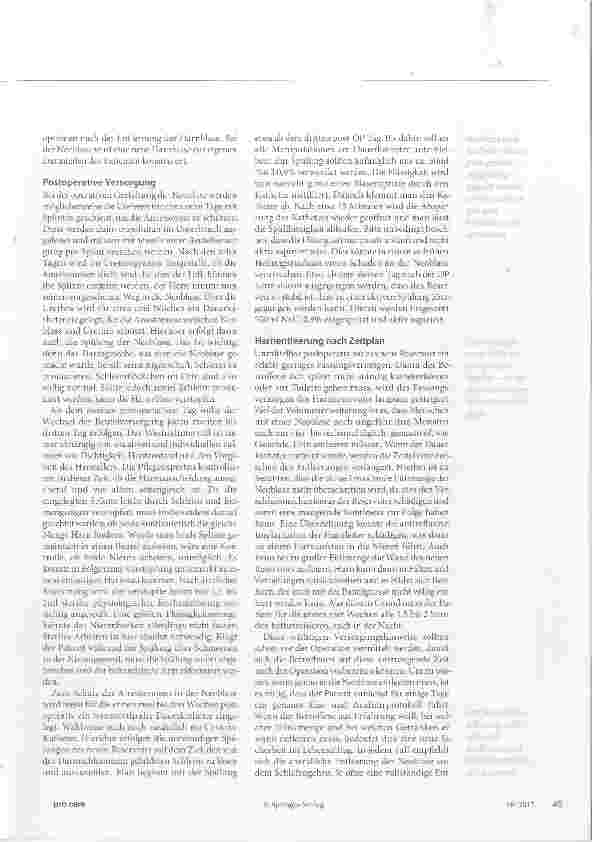 Vorschauseite 2: Postoperative Pflege nach Neoblasen-Einsatz