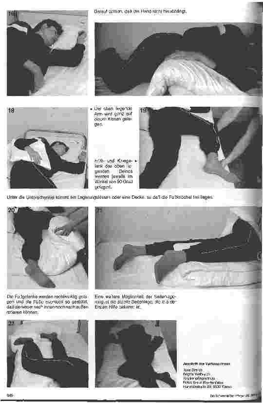 Vorschauseite 3: Grundpflege in Bildern 5. Folge: Lagerungsmöglichkeiten (1)