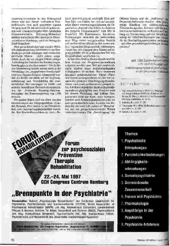 Vorschauseite 4: Drogenhilfe und Drogenpolitik in Deutschland Zwischenbilanz und Perspektiven