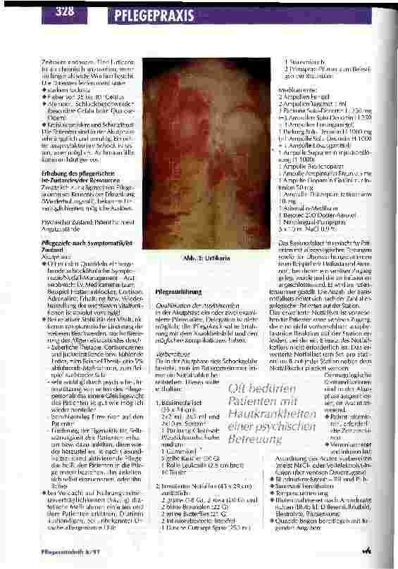 Vorschauseite 4: Pathologische Hautreaktionen können Hinweis auf eine systemische Erkrankung sein Pflegestandards und Behandlungsmethoden in der Dermatologie/Teil 1