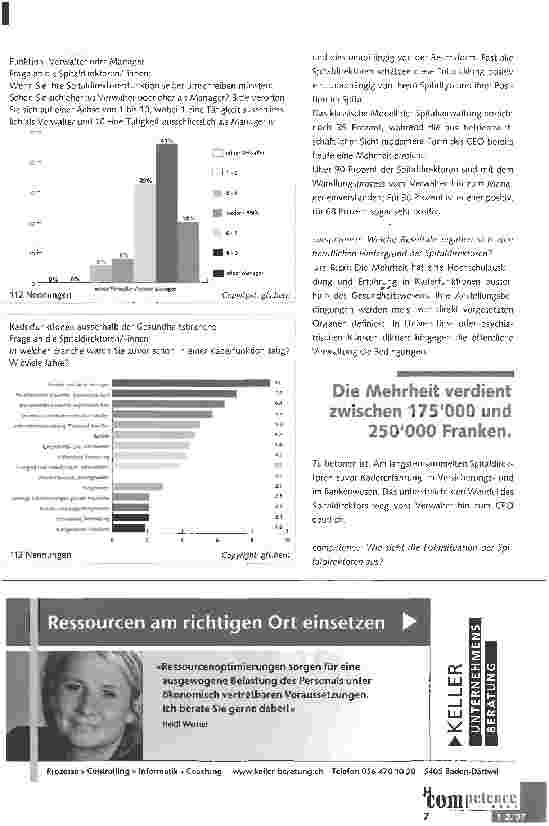 Vorschauseite 3: Spitaldirektor: Der Chef des Unternehmens