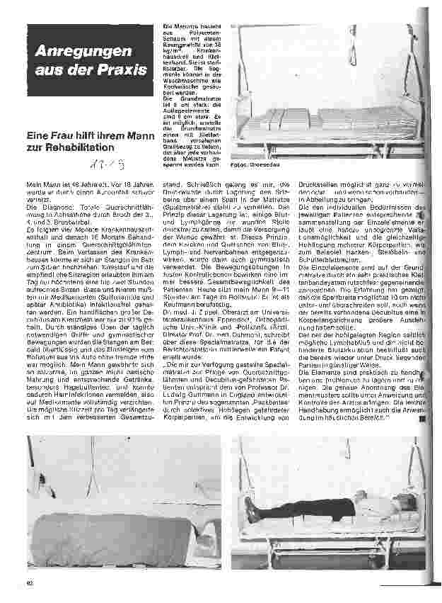Vorschauseite 1: Eine Frau hilft ihrem Mann zur Rehabilitation