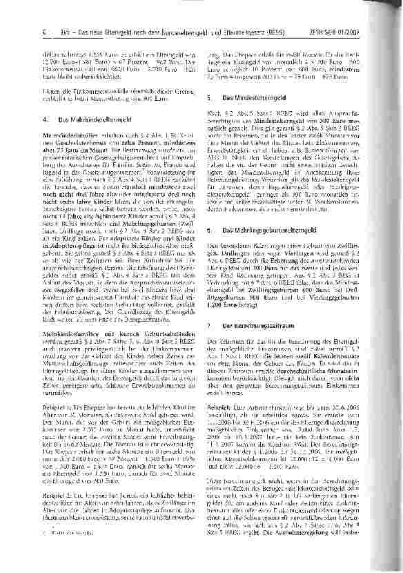 Vorschauseite 4: Das neue Elterngeld nach dem Bundeselterngeld und Elternzeitgesetz (BEEG)