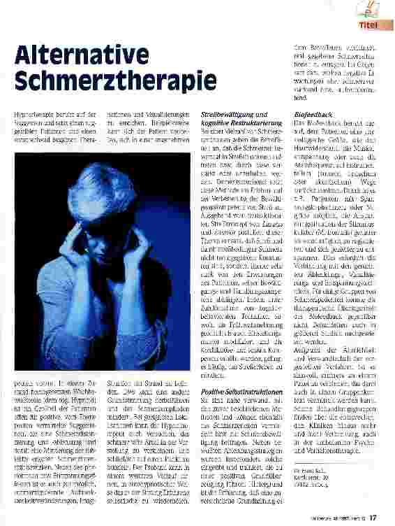 Vorschauseite 2: Alternative Schmerztherapie