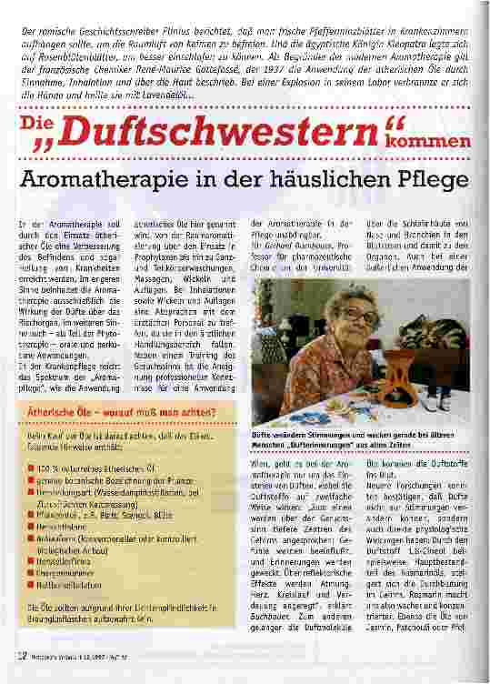 Vorschauseite 1: Aromatherapie in der häuslichen Pflege