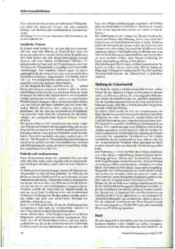 Vorschauseite 4: Aseptische Nekrosen durch intramuskuläre Injektionen