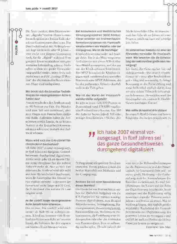 Vorschauseite 2: Der Rückstand des Gesundheitswesens wächst täglich