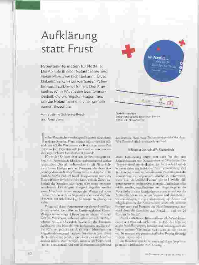 Vorschauseite 1: Aufklärung statt Frust