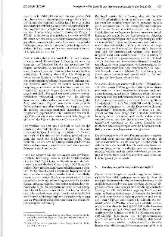 Vorschauseite 5: Die Zukunft des Kenntnisgrundsatzes in der Sozialhilfe