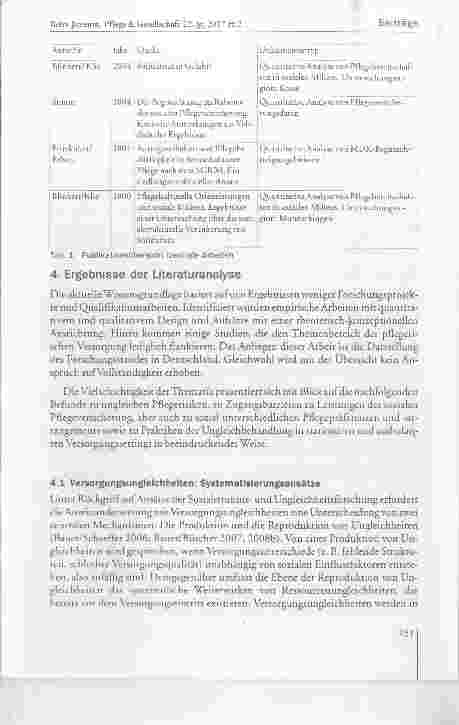 Vorschauseite 6: Soziale Ungleichheiten in der pflegerischen Versorgung?! Eine Annäherung an ein vernachlässigtes Thema