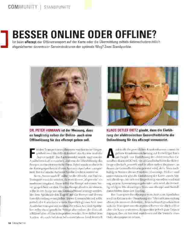 Vorschauseite 1: Besser online oder offline?