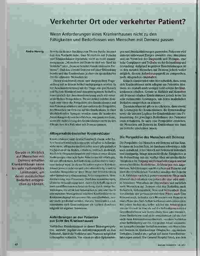 Vorschauseite 1: Verkehrter Ort oder verkehrter Patient?