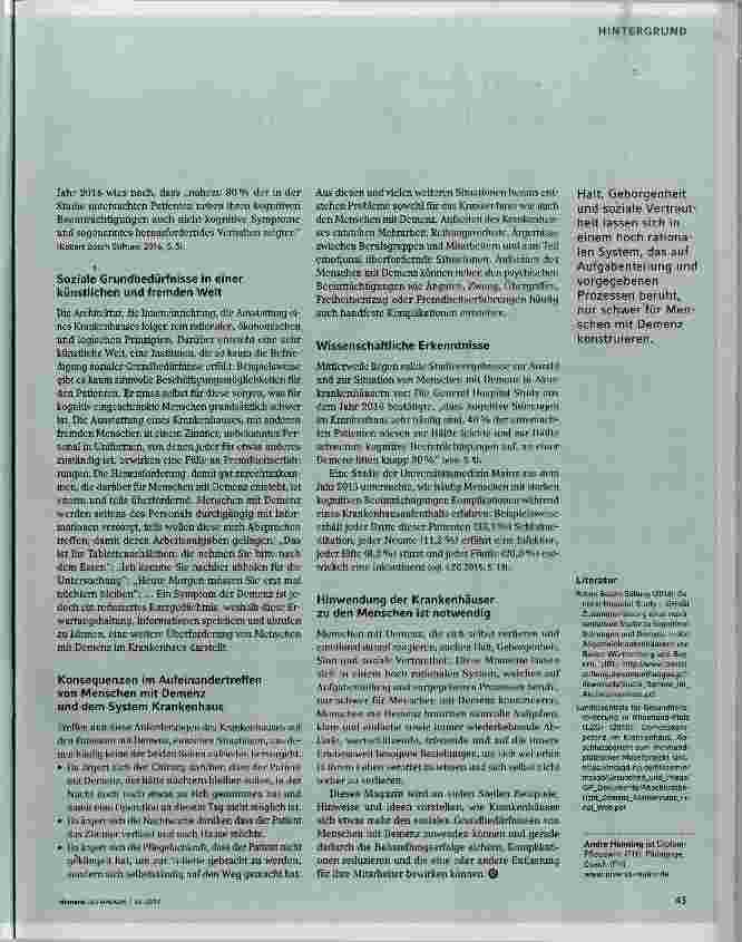 Vorschauseite 2: Verkehrter Ort oder verkehrter Patient?