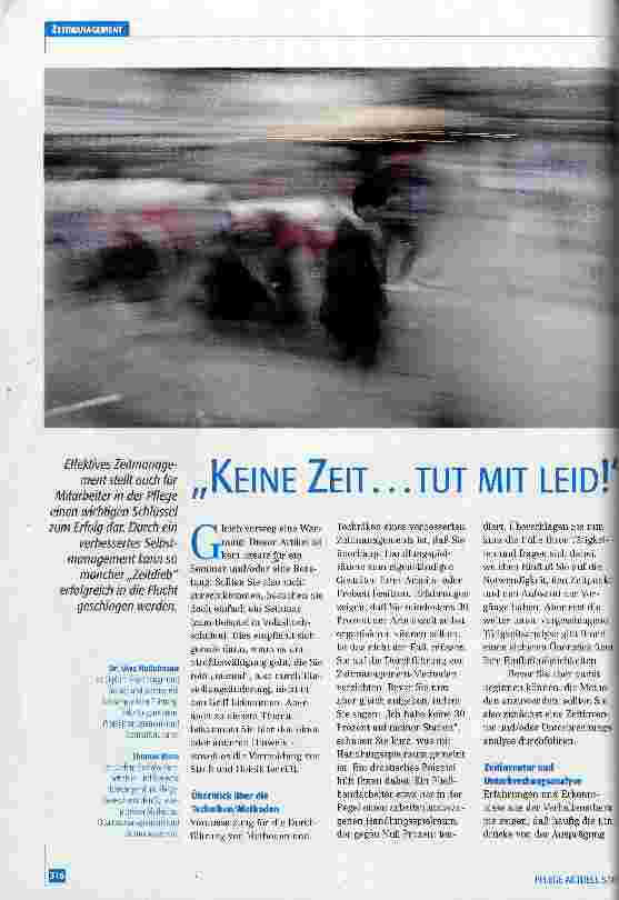 Vorschauseite 1: Keine Zeit ... tut mit leid!