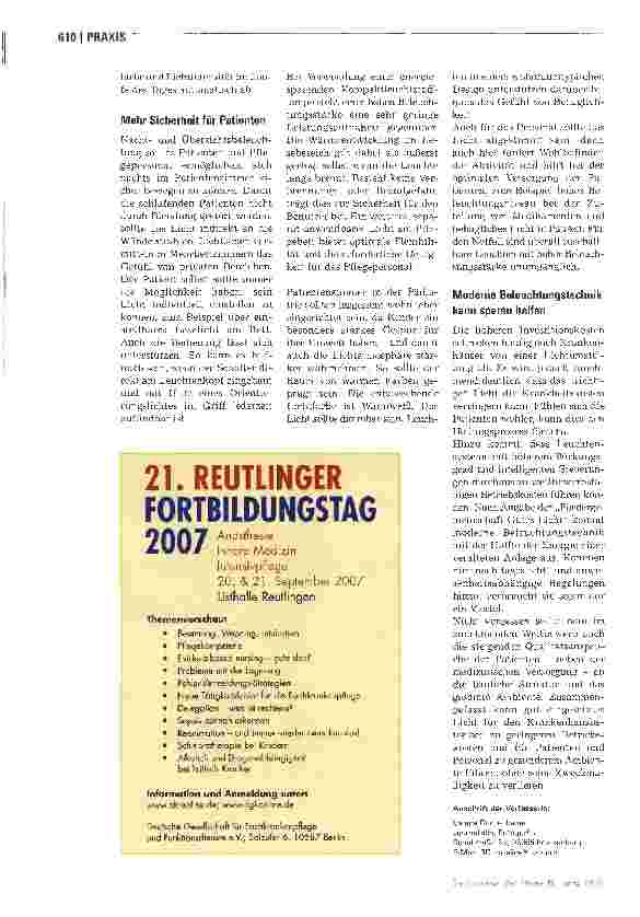 Vorschauseite 3: Licht als Gesundheitsfaktor
