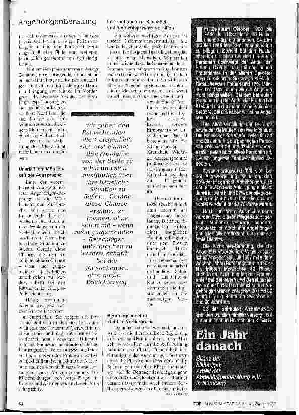 Vorschauseite 2: Tankstelle für Angehörige Wo es nicht in erster Linie um den Patienten geht