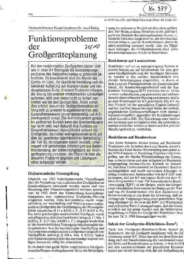 Vorschauseite 1: Funktionsprobleme der Großgeräteplanung
