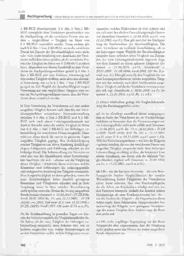 Vorschauseite 4: Geltendmachung von Ansprüchen aus einer Berufsunfähigkeitszusatzversicherung im Nachprüfungsverfahren