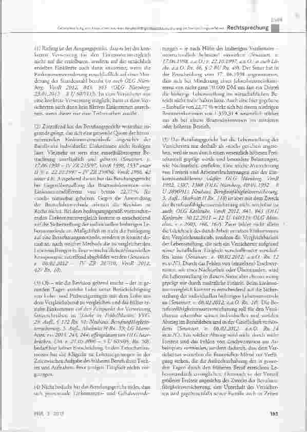Vorschauseite 5: Geltendmachung von Ansprüchen aus einer Berufsunfähigkeitszusatzversicherung im Nachprüfungsverfahren