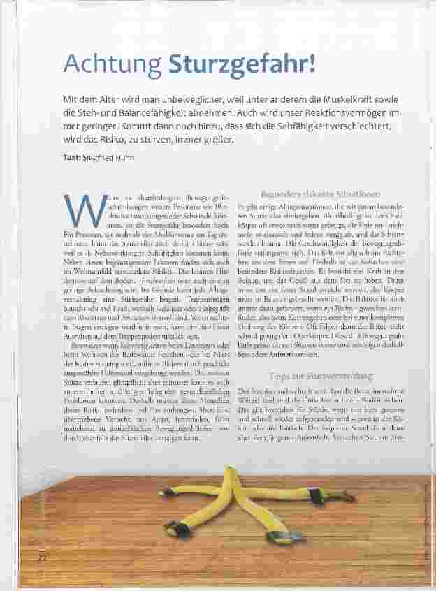 Vorschauseite 1: Achtung Sturzgefahr!
