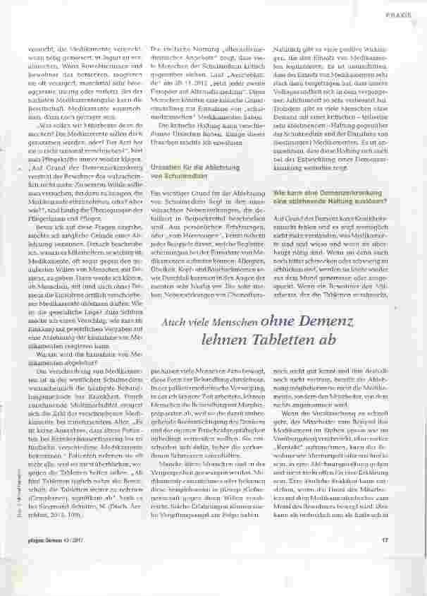 Vorschauseite 2: Die Tabletten nehme ich nicht!