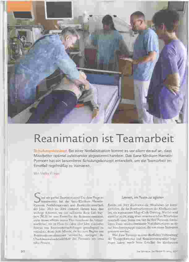 Vorschauseite 1: Reanimation ist Teamarbeit