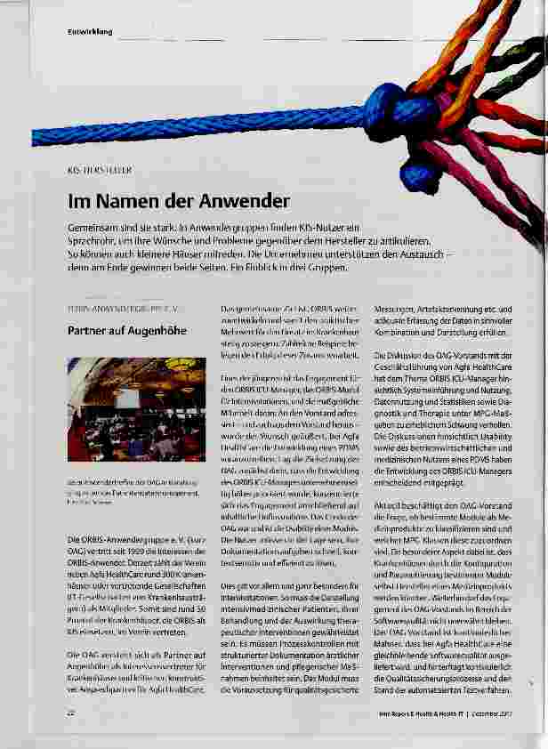 Vorschauseite 1: Im Namen der Anwender