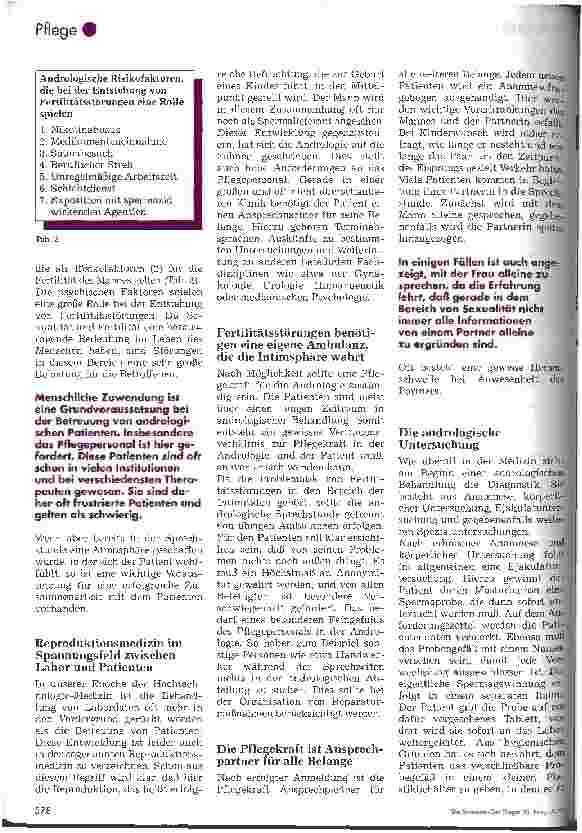 Vorschauseite 2: Atmosphäre des Vertrauens schaffen Als Pflegende in der andrologischen Sprechstunde