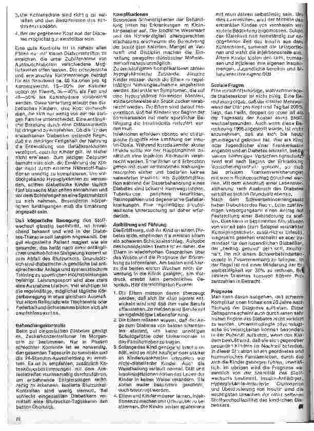 Vorschauseite 3: Kinderheilkunde - Vererbte Krankheiten 11. Folge: Diabetes mellitus im Kindesalter