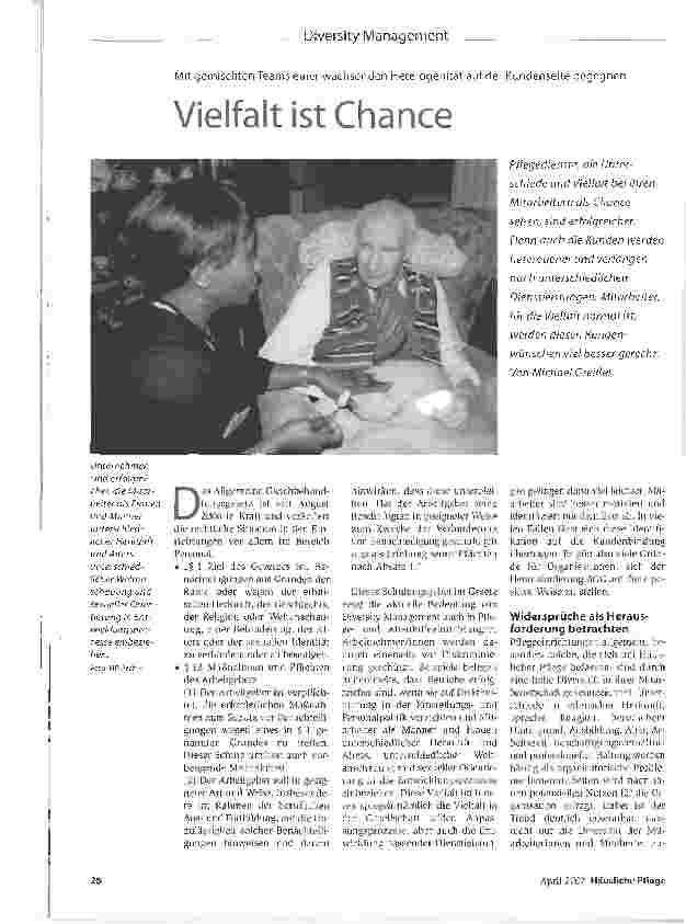 Vorschauseite 1: Diversity Management - Vielfalt ist Chance