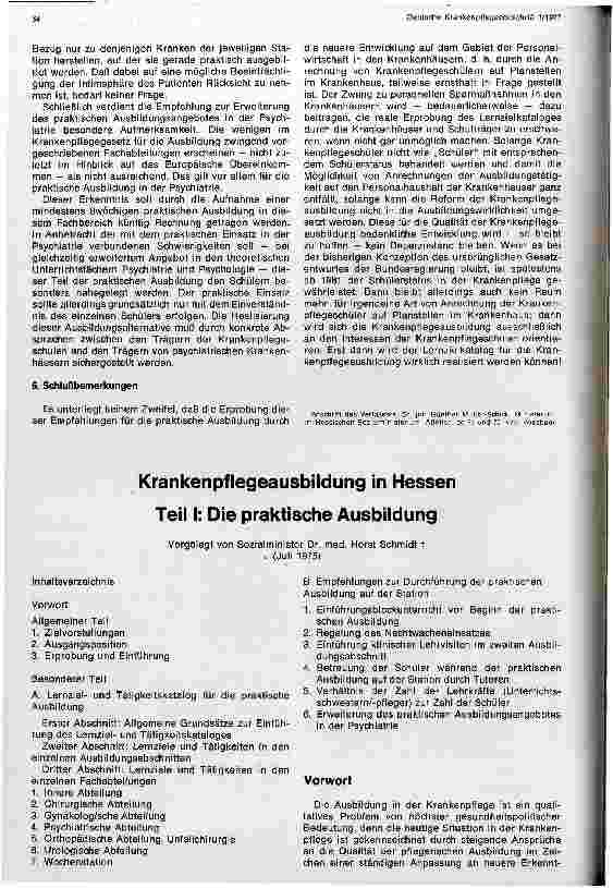 Vorschauseite 5: Lernzielkatalog - Krankenpflege