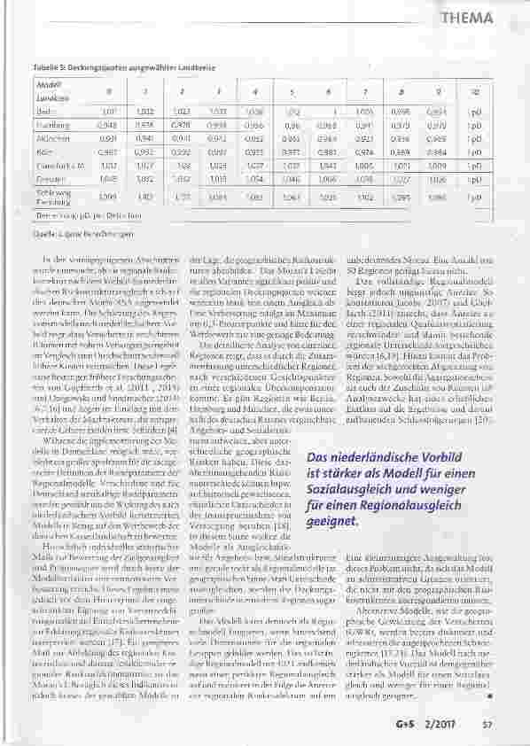 Vorschauseite 6: Der regionale Risikostrukturausgleich Das niederländische Modell als Vorbild für Deutschland?