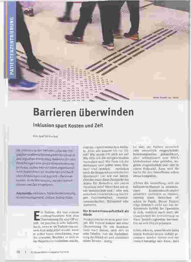 Vorschauseite 1: Barrieren überwinden