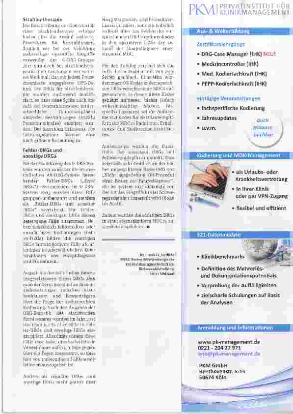 Vorschauseite 3: G-DRG-System 2017