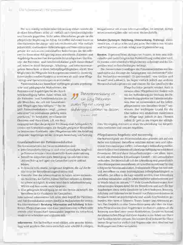 Vorschauseite 2: Ein Kernstück der Pflege