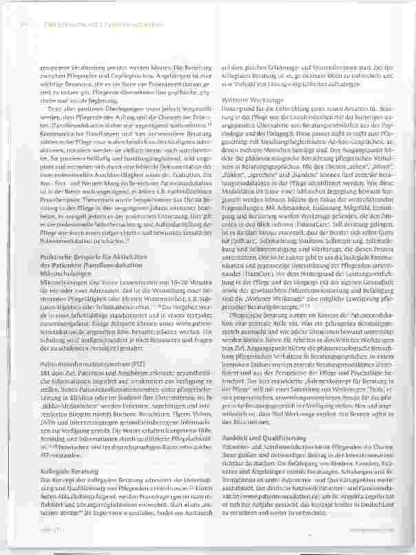 Vorschauseite 4: Ein Kernstück der Pflege