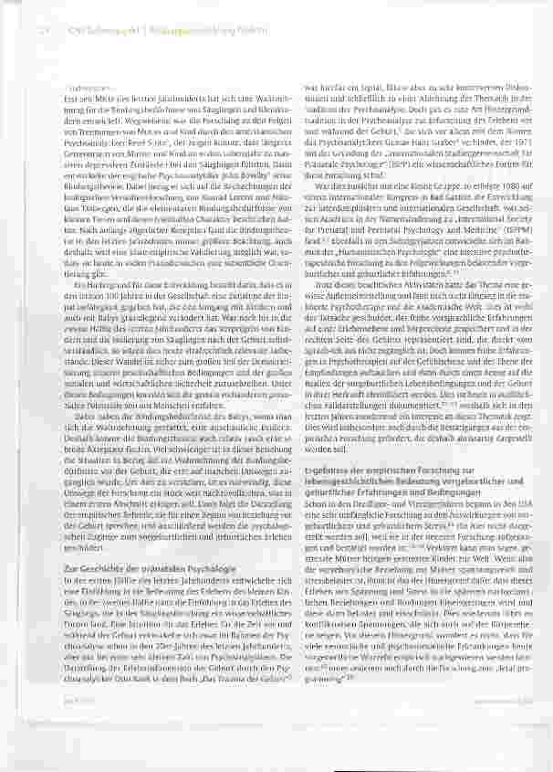 Vorschauseite 2: Bindung beginnt nicht erst mit der Geburt