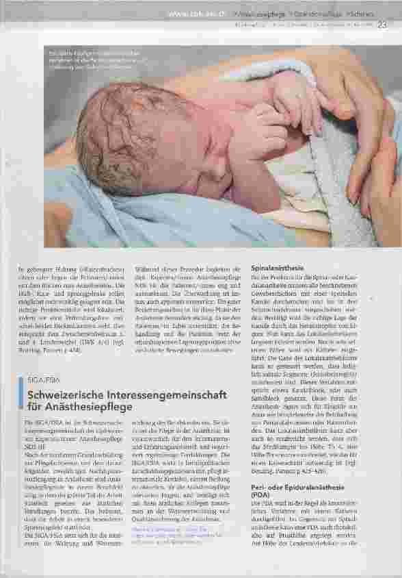 Vorschauseite 2: Die Anästhesiepflege bei rückenmarksnahen Verfahren
