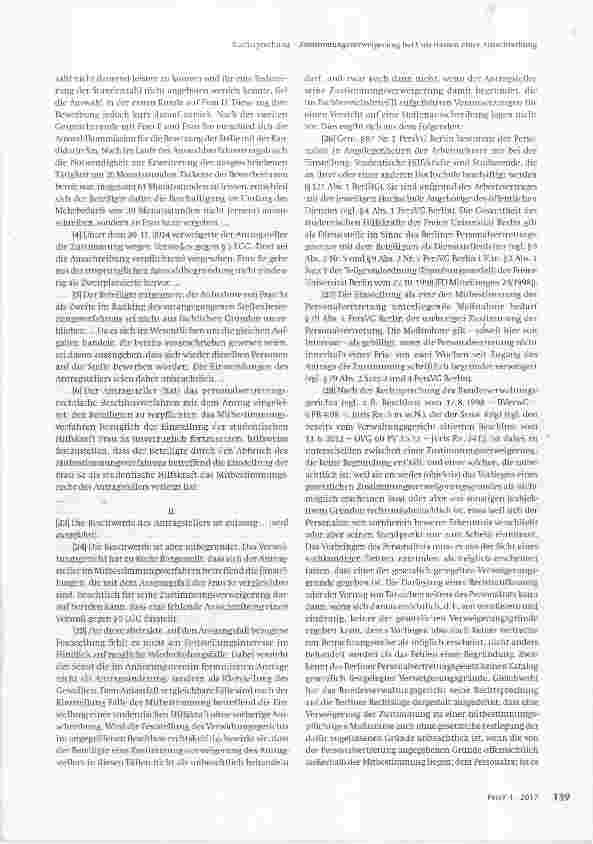 Vorschauseite 2: Zustimmungsverweigerung bei Unterlassen einer Ausschreibung