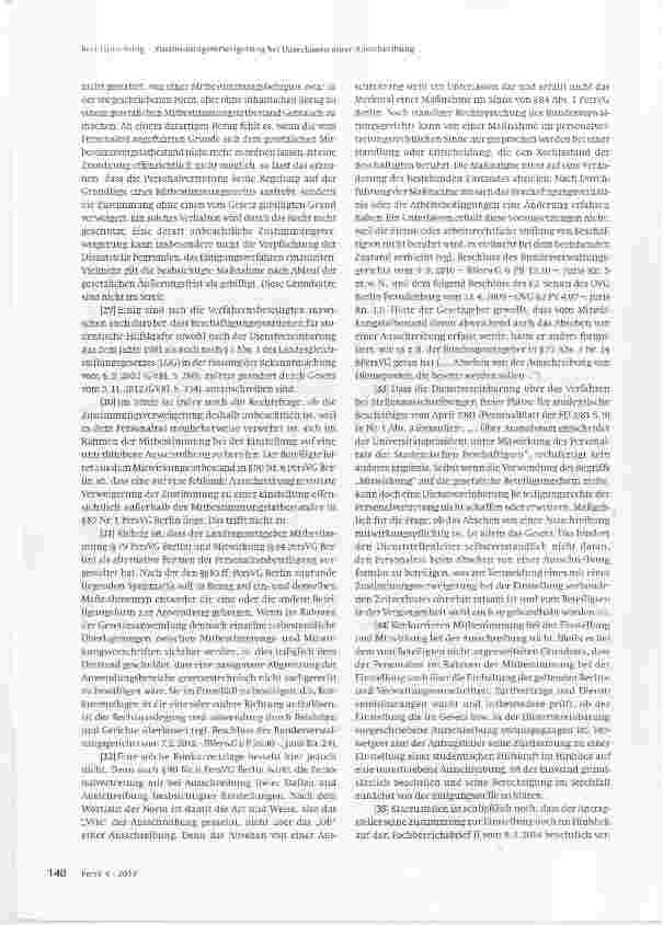 Vorschauseite 3: Zustimmungsverweigerung bei Unterlassen einer Ausschreibung