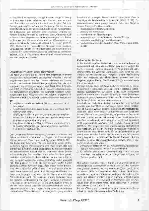 Vorschauseite 4: Chancen einer Fehlerkultur im Unterricht