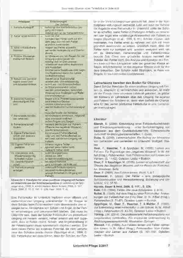 Vorschauseite 6: Chancen einer Fehlerkultur im Unterricht