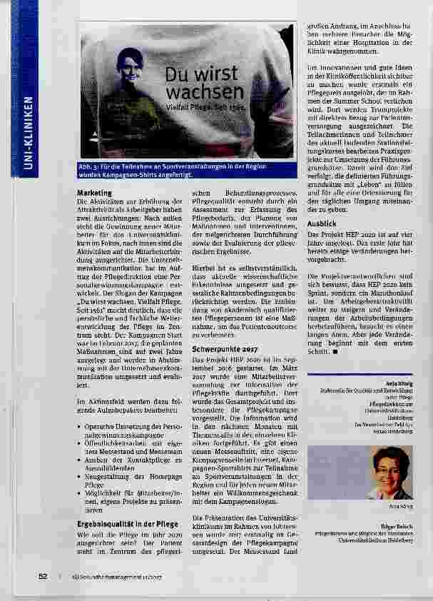 Vorschauseite 4: Fachlich exzellent die Zukunft der Pflege gestalten