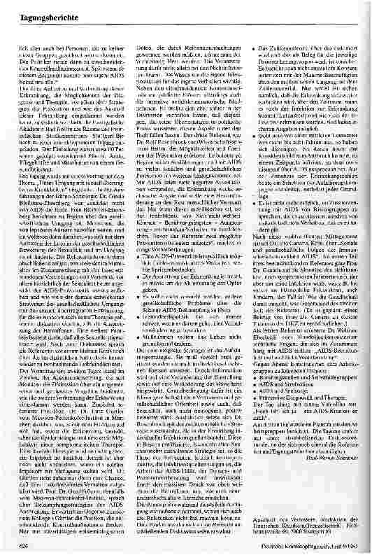 Vorschauseite 2: AIDS - eine tödliche Bedrohung als Herausforderung an unsere Mitmenschlichkeit